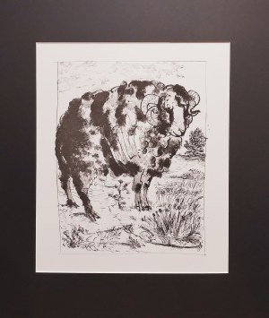 Pablo Picasso (1881-1973), 'Le Bélier'' z cyklu 31 rycin do tekstów Buffona