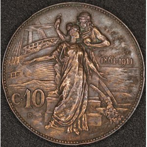 Italy. 1861-1911 10 Centesimi Jubilee