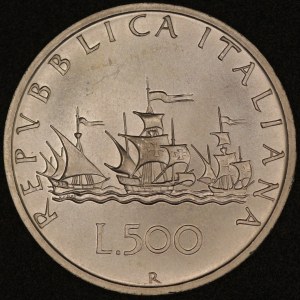 Italien. 2001 500 Lire Silber