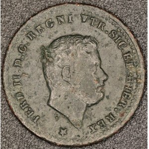 Itálie. Neapol 1851 1 Tornese Ferd. II