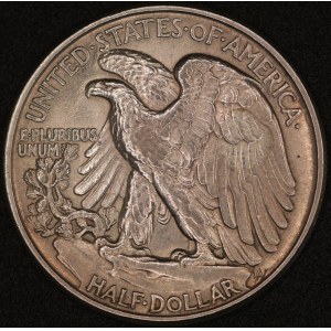 United States of America. 1945 1/2 Half Dollar Walking Liberty Silver