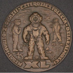 Poland. Medal Bronze / Base Metal After World War 2 - 1987 Diver