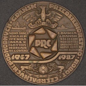 Poland. Medal Bronze / Base Metal After World War 2 - 1987 Diver
