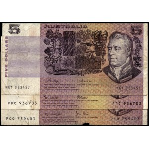 Australia. 1988 5 Dollars - 3 Pieces