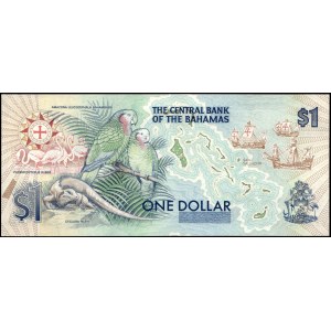 Bahamas. 1992 1 Dollar Columbus