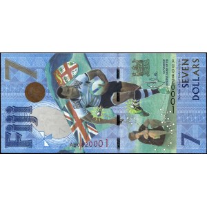 Fiji. 2017 7 Dollars - Rugby
