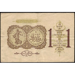 Francia. 1919 Pais 1 franco