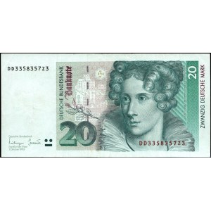 Německo. 1993 20 Značka Předpona DD