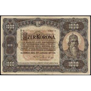 Hungary. 1920 1000 Korona