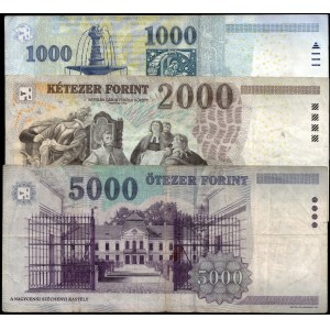 Hungary. 1999-2010 1000, 2000, 5000 Forint