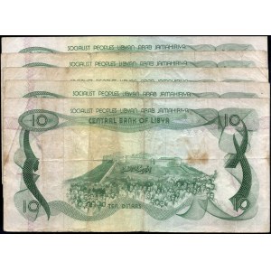 Libya. 1980 10 Dinars - 5 Pieces