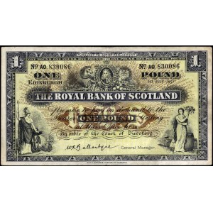 Schottland. 1957 1 Pfund - Royal Bank