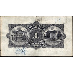 Schottland. 1957 1 Pfund - Royal Bank