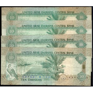 United Arab Emirates. 2013 10 Dirhams - 4 Pieces