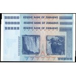 Zimbabwe. 2008 100 Trillion Dollars - Highest Denomination - 3 Pieces