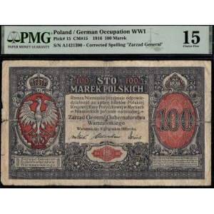 Poland. 1916 100 Marek Prefix General