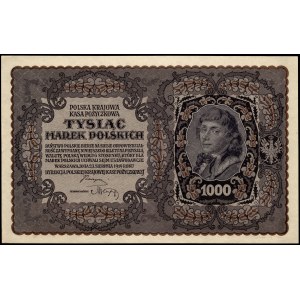 Poland. 1919 1000 Marek Prefix III Serja G