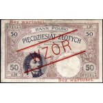 Poland. 1919 50 Zlotych Prefix A.26 WZOR