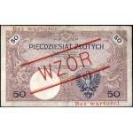 Poland. 1919 50 Zlotych Prefix A.26 WZOR