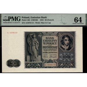 Poland. 1941 50 Zlotych Prefix A