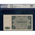 Poland. 1947 20 Zlotych Prefix A