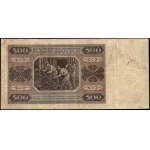 Poland. 1948 500 Zlotych Prefix C Rzadka seria jednoliterowa