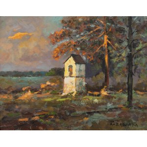 K. Zawada, Paesaggio con santuario