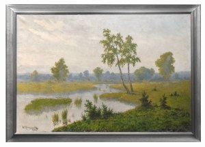 Józef Guranowski (1855 - 1922), Pejzaż wiosenny, 1914 r.