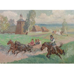 Roman Breitenwald (1911 - 1985), Powrót z kościoła