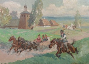 Roman Breitenwald (1911 - 1985), Powrót z kościoła