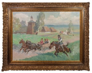Roman Breitenwald (1911 - 1985), Powrót z kościoła