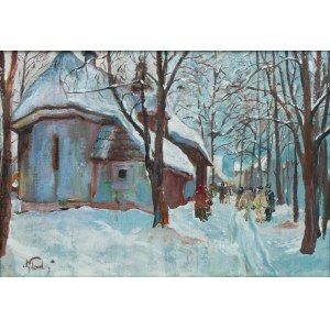 Wladyslaw Jarocki (1879 - 1965), Sunday at Pęksowym Brzyzku