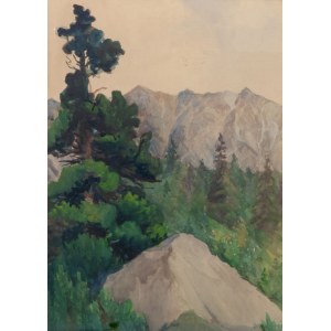 Friedrich Iwan (1889-1967), Horská krajina, 1943.