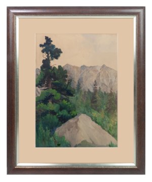 Friedrich Iwan (1889 - 1967), Pejzaż górski, 1943 r.