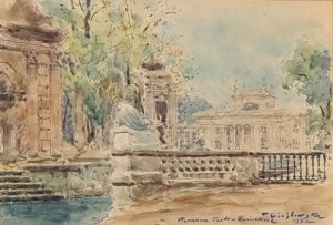 Tadeusz Cieślewski (1870 - 1956), Teatr w Łazienkach, 1932 r.
