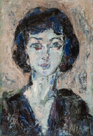 Ałła Klement-Laskowska(1920-2000), Portret dziewczyny, Paryż, 1970 r.