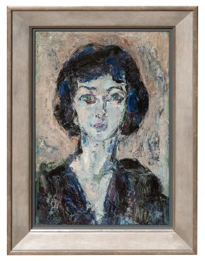Ałła Klement-Laskowska(1920-2000), Portret dziewczyny, Paryż, 1970 r.