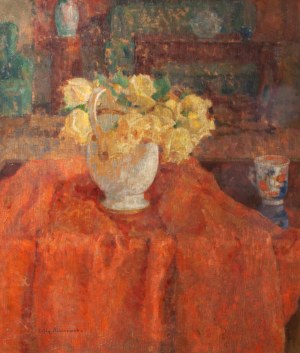 Zofia Albinowska-Minkiewiczowa (1886 - 1971), Martwa natura z różami