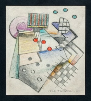 Władysław Swałtek (1910 - 1986), Kompozycja kubistyczna, 1933 r.