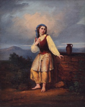 January Suchodolski (1797 Grodno-1875 Boimie k. Węgrowa), Młoda Włoszka przy studni, ok. 1840