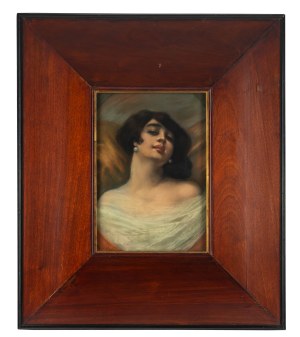 Tekla Michalina Nowicka (1877-1932), Portert kobiety w bieli, 1918