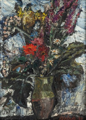 Wanda Wedecka (1919 Homel - 2011 Warszawa), Polne kwiaty, 1964