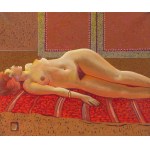 Henryk Plóciennik (1933 Łódź - 2020 there), Lying nude