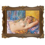 Stanisław Żurawski (1889 Krosno - 1976 Kraków), Nude of a lying girl