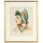 Stanislaw Żurawski (1889 Krosno - 1976 Krakow), Portrait of a woman in a cap