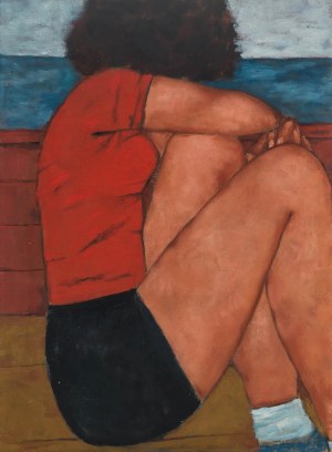 Jerzy Nowosielski (1923 - 2011), Gimnastyczka, ok. 1950