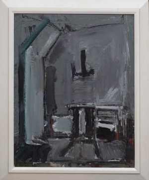 Jacek Sienicki (1928-2000), Wnętrze pracowni, 1973