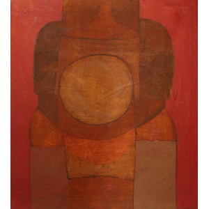 Wladyslaw Jackiewicz (1924 - 2016), Forma na červenej, 1963