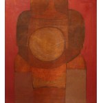 Władysław Jackiewicz (1924 - 2016), Forma na czerwonym, 1963