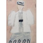 Piotr Potworowski (1898-1962), Projekt kostiumu Molly do sztuki „Pośredniczka matrymonialna”, 1959